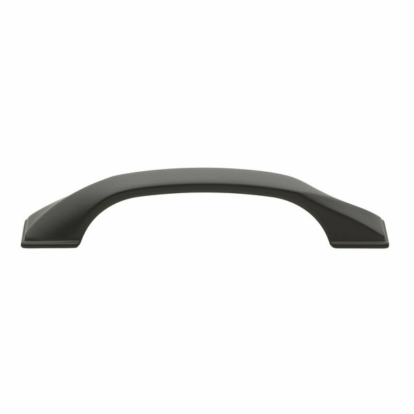 Gliderite Hardware 3-3/4 in. Center to Center Solid Twisted Bar Pull Matte Black 4841-96-MB-1